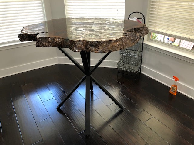 Walnut Burl Round Table