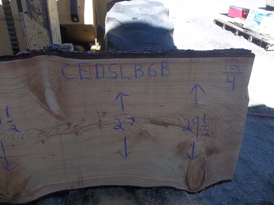 Cedar Slab CEDSLB6B