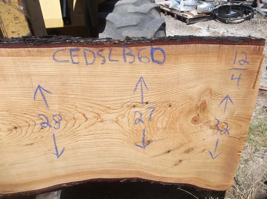 Cedar Slab CEDSLB6D