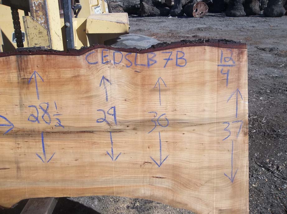 Cedar Slab CEDSLB7B