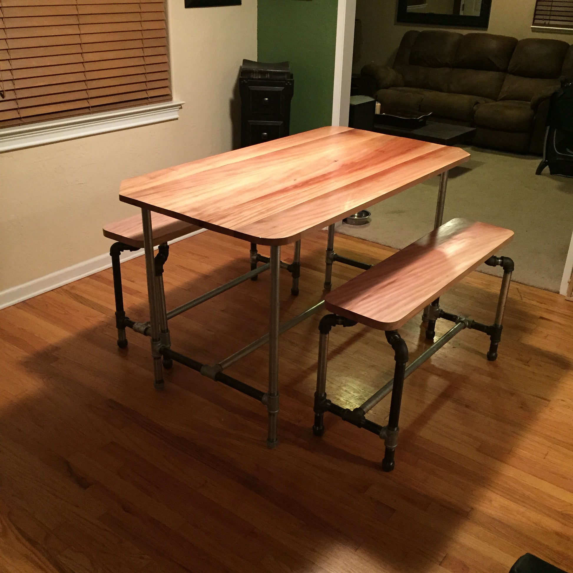 Redwood dining table