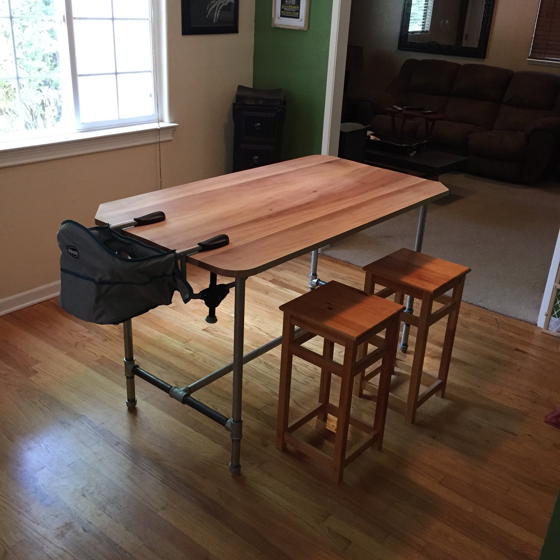 Redwood dining table